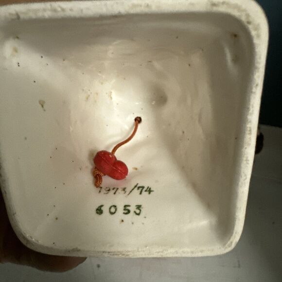 Vtg 8 Ornament LOT Lefton Star Man M&M LANG CHRISTMAS ORNAMENT PATCHWORK SANTA - Picture 7 of 9